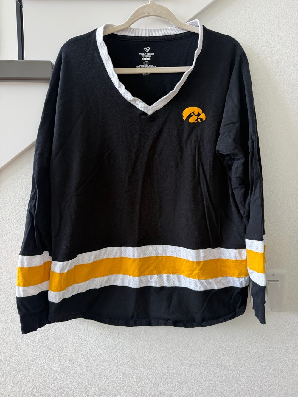 Colosseum Iowa Hawkeyes V-Neck Women's Top